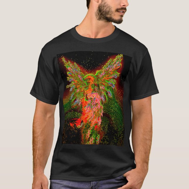 Camiseta Fénix metálico  (Anverso)
