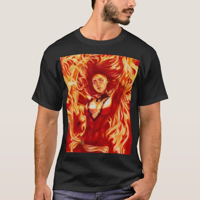 Camiseta Fénix Oscura ~ Jean Grey (Anverso)