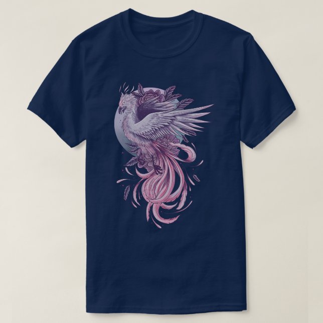 Camiseta Fénix púrpura (Diseño del anverso)