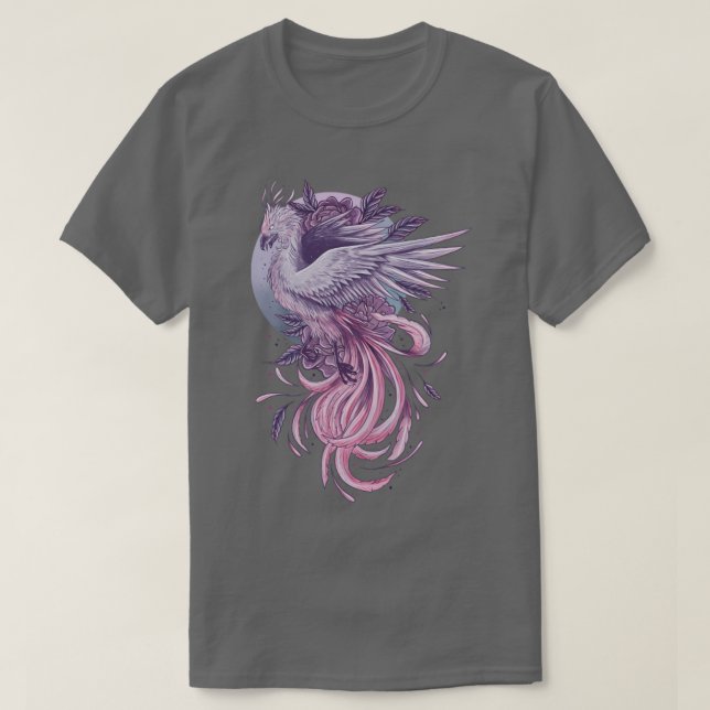 Camiseta Fénix púrpura (Diseño del anverso)