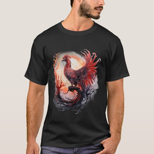 Camiseta Fénix Rejuvenecimiento Fuego Phoenix Bird Phoenix  (Anverso)