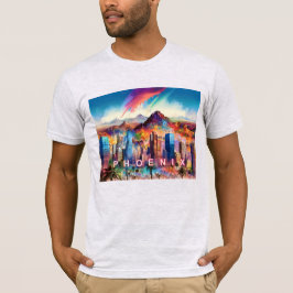 Camiseta Fénix Skyline Graffiti Art