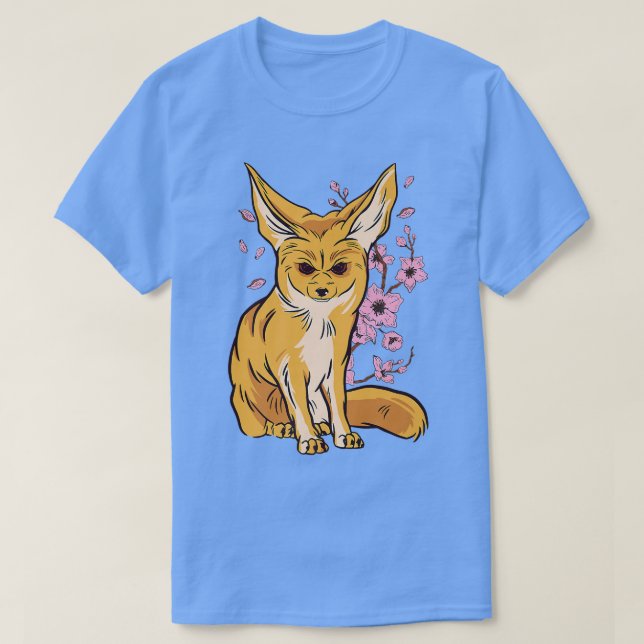 Camiseta Fennec Fo Flower Desert Animal Oars Fennec Fennec  (Diseño del anverso)