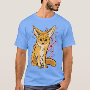 Camiseta Fennec Fo Flower Desert Animal Oars Fennec Fennec