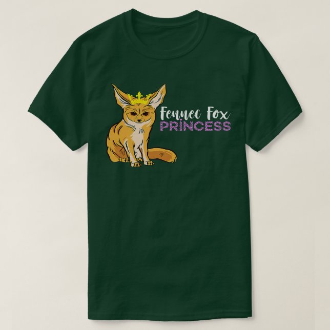 Camiseta Fennec Fo Princess Oars Crown Animal Fennec Fo Fo  (Diseño del anverso)