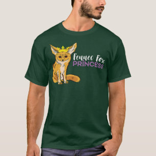 Camiseta Fennec Fo Princess Oars Crown Animal Fennec Fo Fo