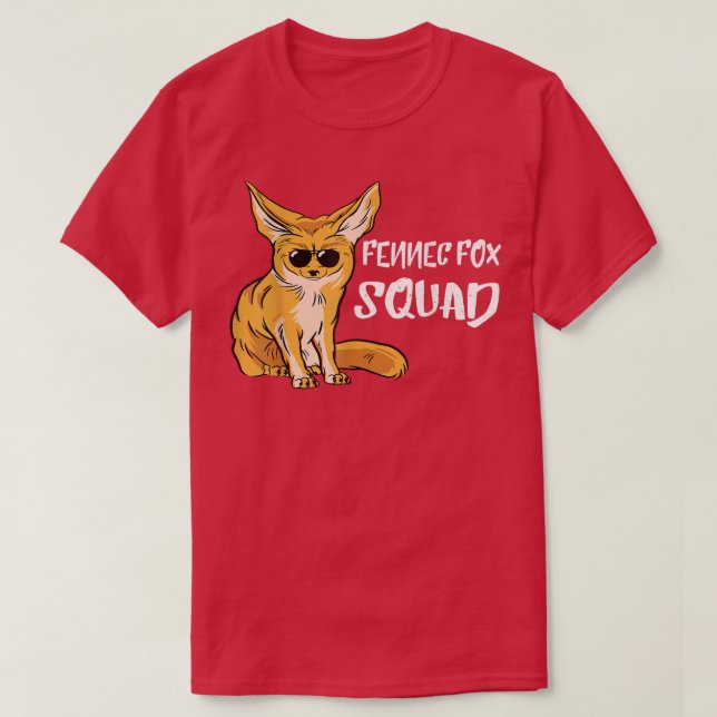 Camiseta Fennec Fo Squad Sunglass Team Desert Animal Ears L (Diseño del anverso)