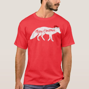 Camiseta Fennec Fox Animal Lover Xmas Santa Hat Fennec Fox