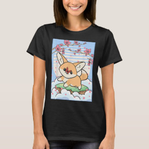 Camiseta Fennec Fox Cherry Blossom japonés estético 1