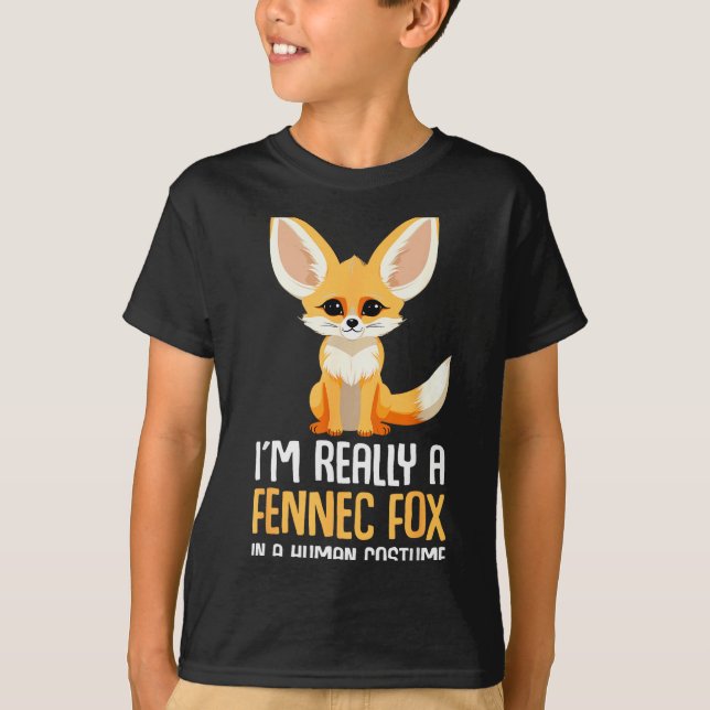 Camiseta Fennec Fox Costume Girls Fox  (Anverso)