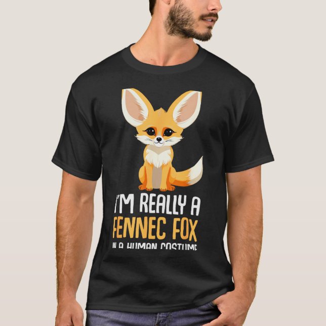 Camiseta Fennec Fox Costume Girls Fox  (Anverso)