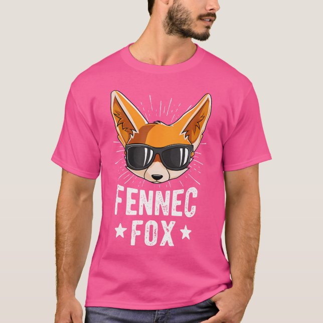 Camiseta Fennec Fox Gafas de Sol Fox Lover (Anverso)