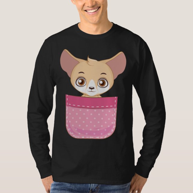 Camiseta Fennec Fox Pocket Fennec Fox  Fennec Foxes (Anverso)