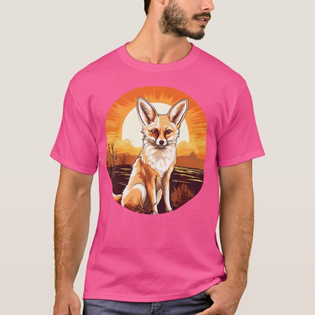 Camiseta Fennec Fox Sunset Fennec Fox Lover Foxes (Anverso)