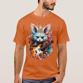 Camiseta Fennec Fox Tocando Guitarra