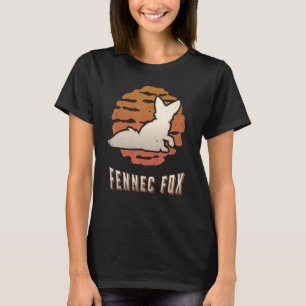 Camiseta Fennec Fox Vintage Retro Classic Animal Sunset