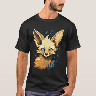 Camiseta Fennec Fox Water Paint Style Cum Fennic Fox