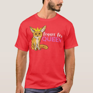 Camiseta Fennec Para La Reina Fennec De La Corona Fennec Pa