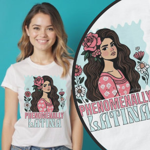 Camiseta Fenomenal Latina Boho Floral Woman