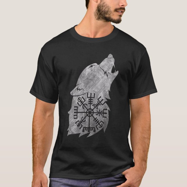 Camiseta Fenrir Fenrir Lobo De Odin Vikings Asgard Valhalla (Anverso)