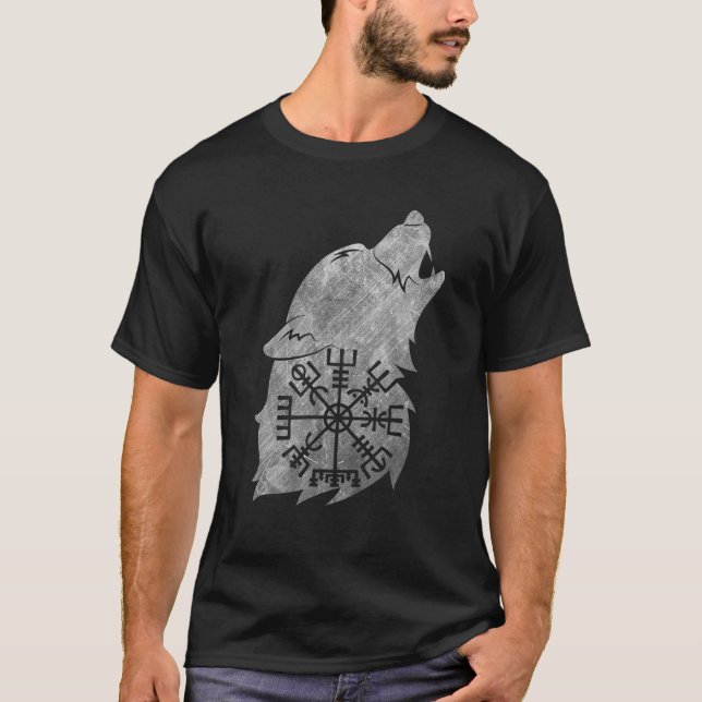 Camiseta Fenrir Fenrir Lobo De Odin Vikings Asgard Valhalla (Anverso)