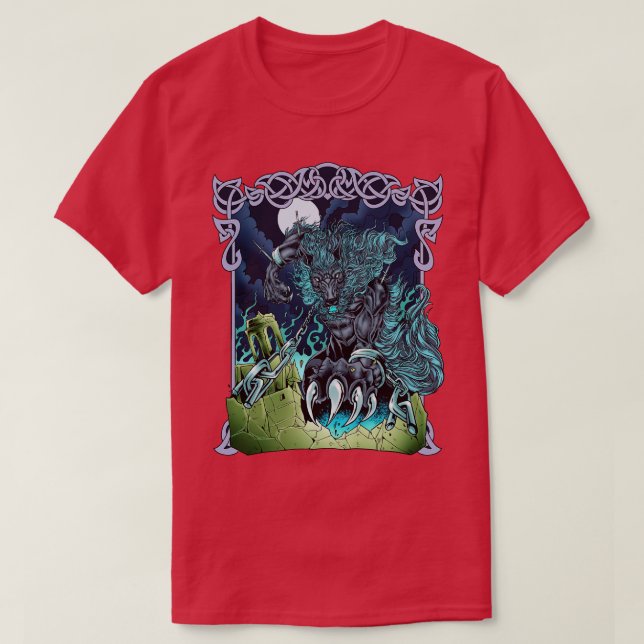 Camiseta Fenriswolf en Asgard Fenrir (Diseño del anverso)