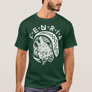 Camiseta Fenriswolf Fenrir White Wikinger Vikings