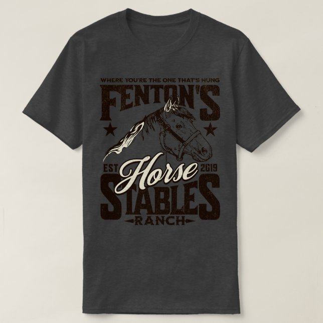 Camiseta Fentons Stables Horse Ranch Est 2019 1 (Diseño del anverso)