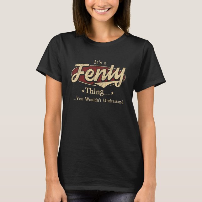 Camiseta Fenty Name, Fenty family name escudo (Anverso)
