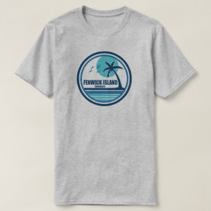 Camiseta Fenwick Island Delaware Palma Pájaros