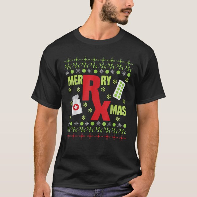 Camiseta Feo Navidades Farmacéuticos Farmacia Graciosa (Anverso)