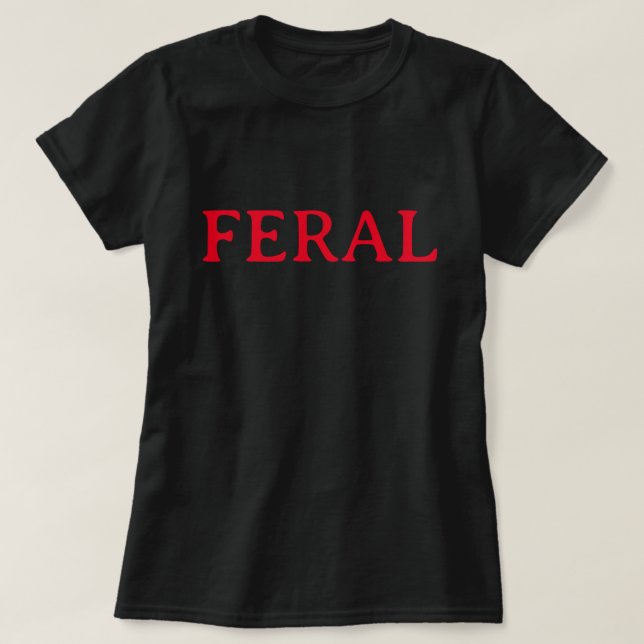 CAMISETA FERAL (Diseño del anverso)