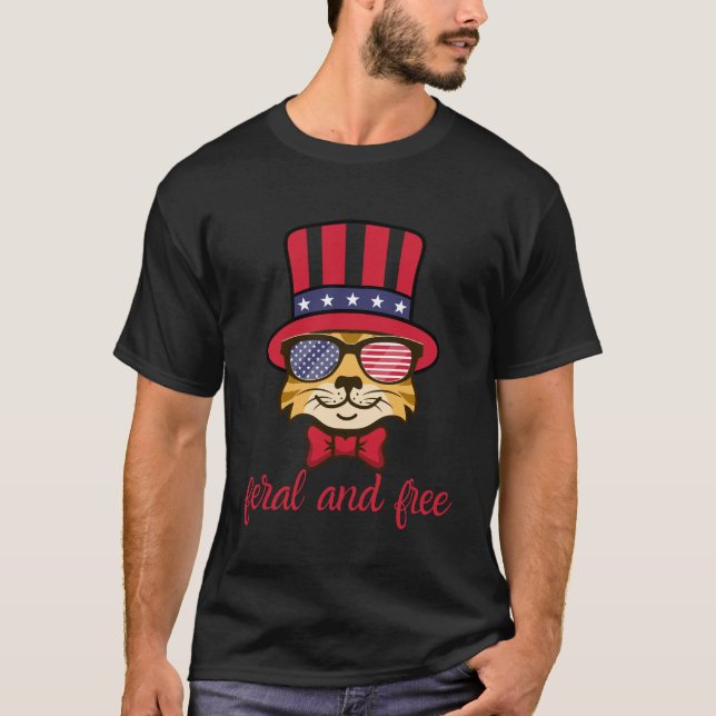 Camiseta FERAL AND FREE 4TH JULY-PATRIOTIC DAY T-Shirt (Anverso)