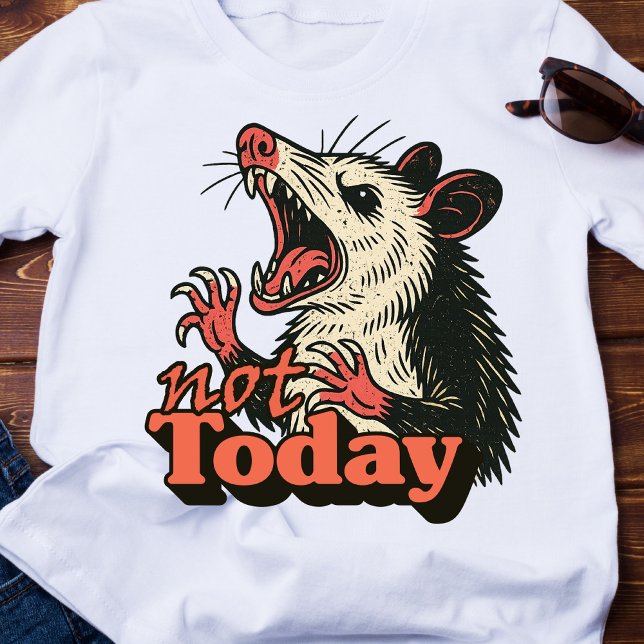 Camiseta Feral Angry Possum No Tipografía Actual (Make a fierce statement with this feral possum design
)