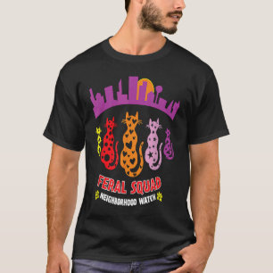 Camiseta Feral Cats Squad Cat Rescue TNR Cat Lady Cat Mom