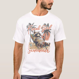 Camiseta Feral Chica Summer Funny Cute Raccoon