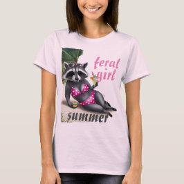 Camiseta Feral chica verano Raccoon Shirt