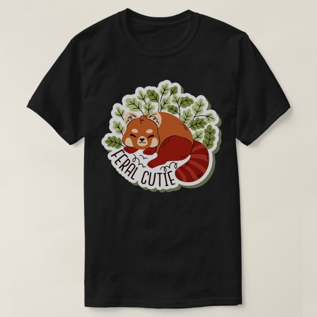 Camiseta Feral Cutie Red Panda (Diseño del anverso)