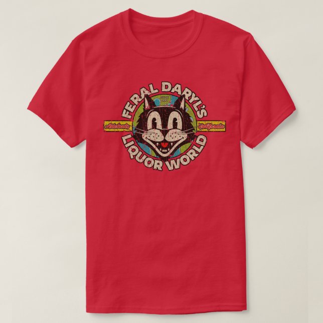 Camiseta Feral Daryls Liquor World 1982 (Diseño del anverso)