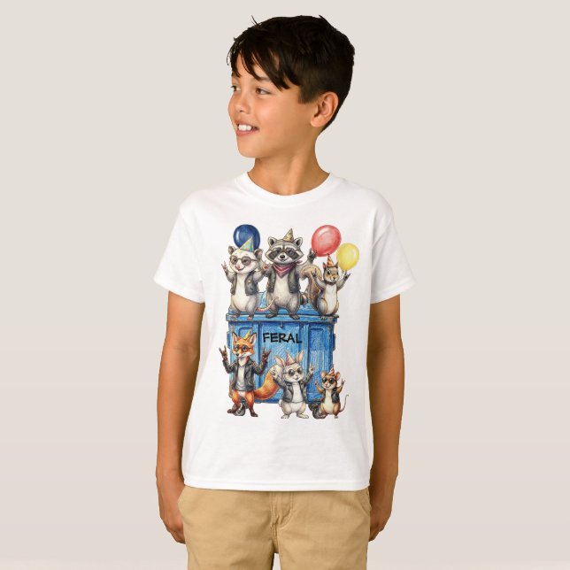 Camiseta Feral para Niños (Anverso completo)