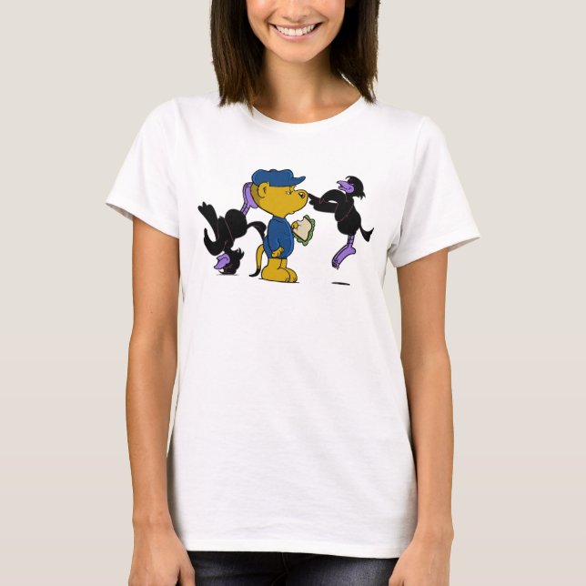 Camiseta Ferald y los molestos cuervos (Anverso)
