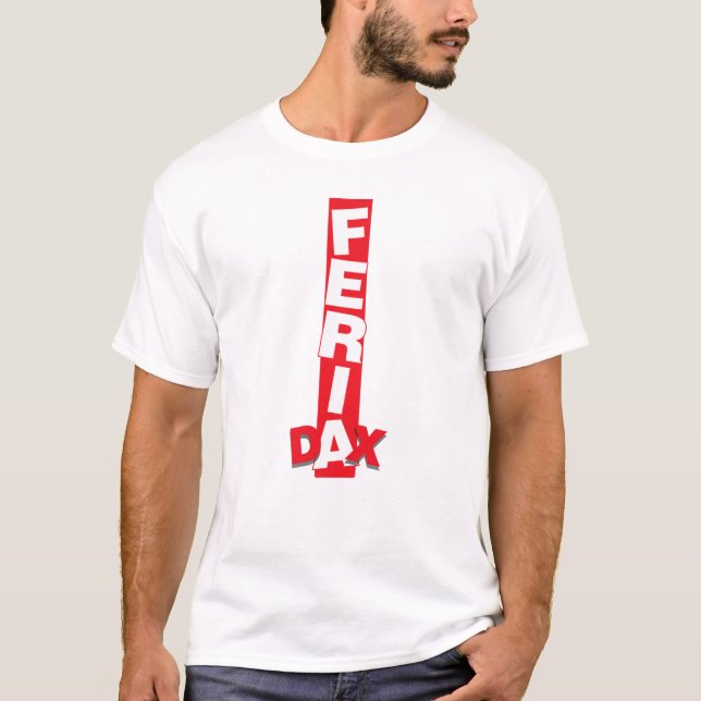Camiseta Feria Dax bande rouge & blanc (Anverso)