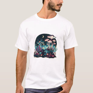 Camiseta Feria de Hongos Goblincore y Estética Cottagecore
