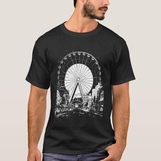 Camiseta Feria del Condado de Ferris Wheel Festival de Carn (Anverso)