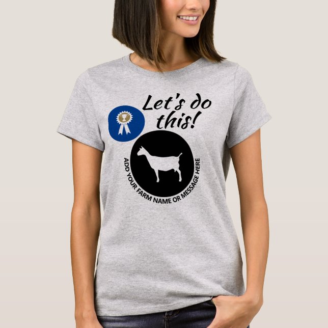 Camiseta Feria del condado de Livestock Dairy Goat Show (Anverso)
