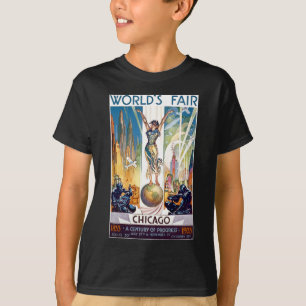 Camiseta Feria Mundial de Chicago 1933 - Arte Deco Retro Vi