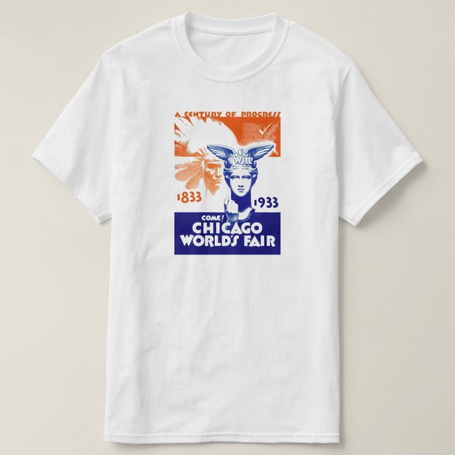 Camiseta Feria Mundial del Siglo de Progreso de 1933, Chica (Diseño del anverso)