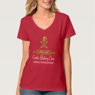 Camiseta feriada para hombre de pan de galleta