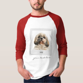 Camiseta Feriados Mascota Fotograma de cumpleaños Perro per