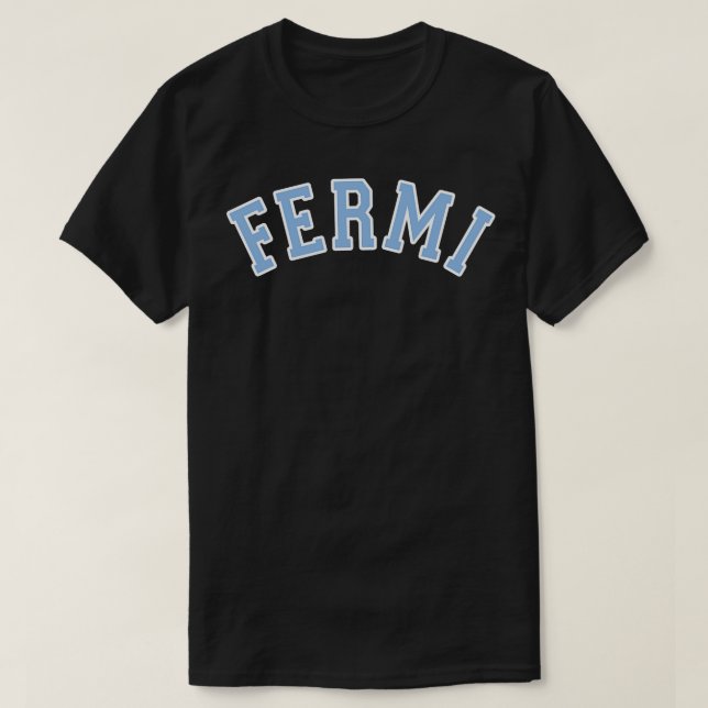 Camiseta FERMI Blue Curved TShirt (Diseño del anverso)